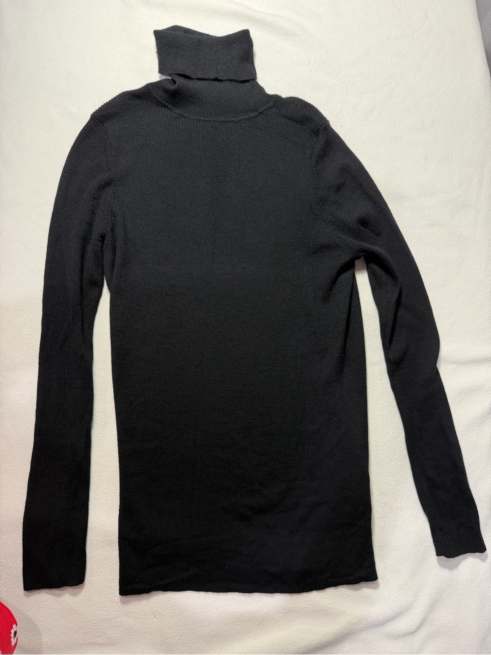 Uniqlo 100% wool Black Knit Turtleneck Sweater SIZE XL